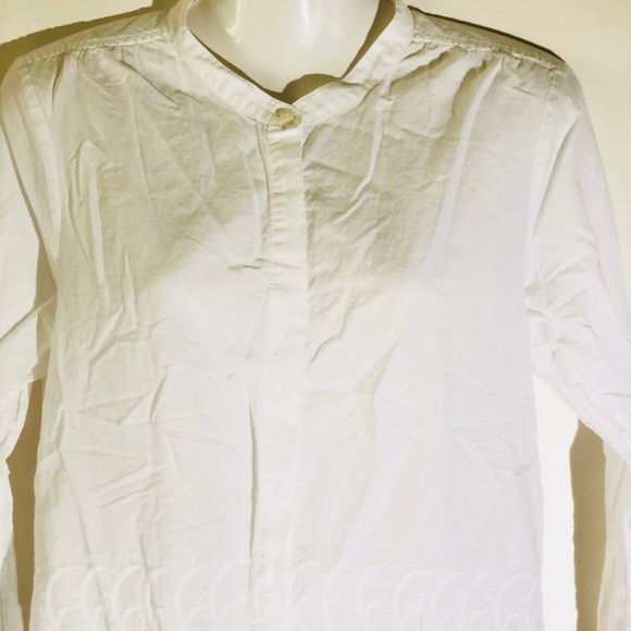 J crew white label feminine white buttondown shirt - Picture 4 of 8